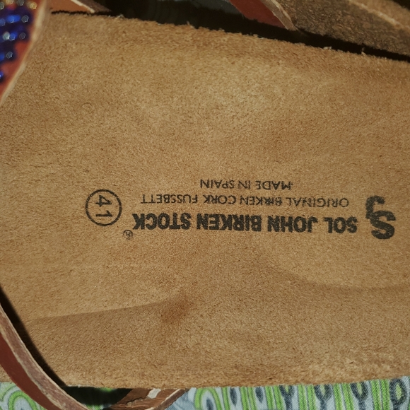 Pretty Colored Beaded Sandals Genuine Leather - Picture 2 of 8